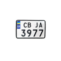 Номер американського формату на мотоцикл (збільшений) Номер американського формату на мотоцикл (збільшений)