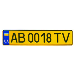 Номери для таксі з ліцензією та електричним двигуном